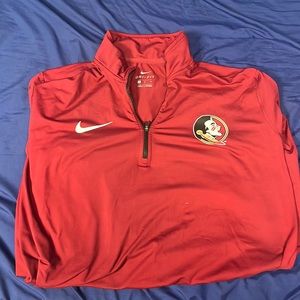 Men’s Florida State Seminoles Nike Dri-fit Quarter-Zip XL